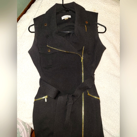 Calvin Klein Dresses & Skirts - Calvin Klein Black Dress with Gold Details
